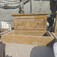 Fontaine d'eau en marbre blanc avec lions, décoration de jardin, fontaine extérieure moderne de grande taille, personnalisée BLVE