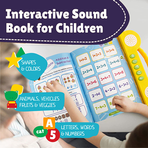Livre électronique interactif pour enfants avec boutons, chansons françaises, apprentissage électronique intelligent, jouet éducatif - Product Image 2