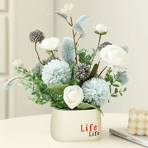 YICAI personnalisé fausse fleur artificielle papillon orchidée bonsaï <span class=keywords><strong>Pot</strong></span> <span class=keywords><strong>pour</strong></span> mariage maison Festival décoration - Product Image 2