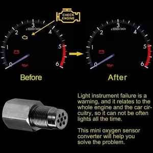 เครื่องฟอกไอเสียเชิงเร่งปฏิกิริยาสำหรับรถยนต์ทุกรุ่นเซ็นเซอร์ออกซิเจนขนาดเล็กอเนกประสงค์เครื่องฟอกไอเสียโลหะทำจากสแตนเลส - Product Image 4