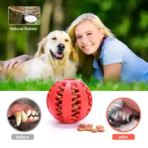 IQ Treat Interactive Pet Toy Leakage Food Treat Dispensing Ball Leaking Treats Ball Pet Feeder Toy Dog Treat Dispenser Ball Toy