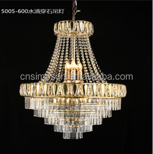 Décoration d'intérieur de luxe Grand lustre en cristal Lampes suspendues pour salle de mariage Hôtel Maison - Product Image 6