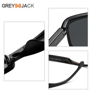 Gafas de sol deportivas Greyjack, montura polarizada TR90, protección UV400 para pescar al aire libre, conducir, hombres, color negro - Product Image 3