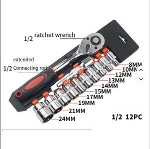 1/2 1/4 3/8 Ratchet <b>Socket</b> Wrench Set 72 24 Tooth Adjustable Allen Herramientas Automotive Hand Tools for Car JS-HDGJ032 JS-HDGJ - Product Image 6