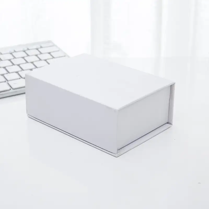 Белая картонная жесткая Магнитная Подарочная коробка с логотипом на заказ с пеной