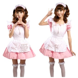 Japanese Maid Outfit Black Polyester Cosplay Costume For Anime Convention - Product Image 2