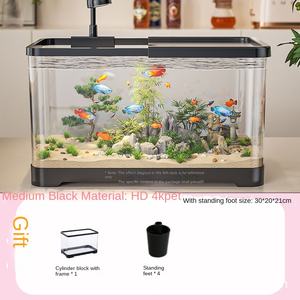 Couverture de réservoir à poissons en PET haute définition et haute transparence, petit salon, paysage écologique, filtre à oxygène - Product Image 6