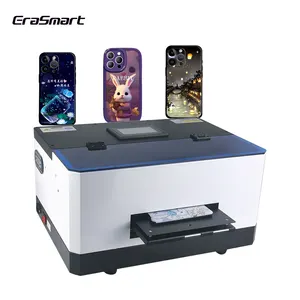 Erasmart L800 Head Digital Printer Phone Case Printing Machine Inkjet Printer A5 Uv Printer For Small Business Idea 2023