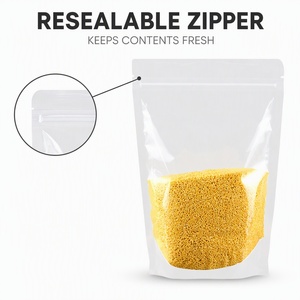 Non Toxic Kid Safe Snack Ziplock Pouch Resealable Biodegradable Nut Chip Trail Mix On The Go Lunch Box <b>Bag</b> - Product Image 2