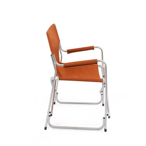 Chaise de directeur légère en alliage d'aluminium pliable pour extérieur, jardin, camping, couleur café, 61x53x83 cm - Product Image 4