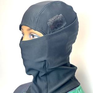 หน้ากากสกีกีฬาหมวกกันหนาวหมวกปีนเขาหมวกกันหนาวแบบถักสีดำหมวกกันหนาว - Product Image 2