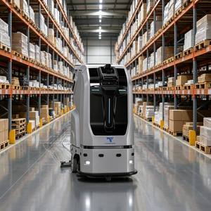 Nouveau robot autonome autopropulsé de nettoyage de sols TN70 Heavy Duty AI, machine de nettoyage sans conducteur CleanHorse pour aéroport - Product Image 1