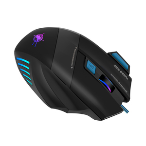<span class=keywords><strong>Souris</strong></span> de jeu filaire Keywin X7 7D - Design ergonomique, rétroéclairage RVB, 7 boutons programmables, interface USB, compatible avec <span class=keywords><strong>les</strong></span> droitiers et <span class=keywords><strong>les</strong></span> gauchers, pour <span class=keywords><strong>les</strong></span> joueurs et le bureau - Product Image 6