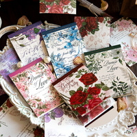 30 pièces/paquet livre de matériaux multiples cette série de serment de Rose Vintage Journal Message écriture livre décoration livre 5Modesl