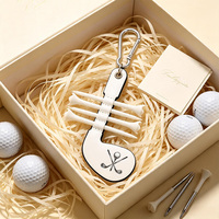 Porte-tee de golf en forme de club, pochette de rangement pour tee avec mousqueton, accessoire portable pour sac de golf, cadeau pour golfeur