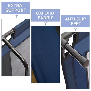 DB pour Offre Spéciale XL 36 \ "X 30 \" Lit pour chien bleu Lit pour animaux de compagnie Refroidissement surélevé Conception d'été avec ventilation en maille pour petits animaux - Product Image 3