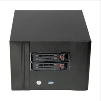 Boîtier Mini NAS de stockage connecté en réseau à usage domestique 2 baies ATX en plastique horizontal pour application serveur en stock