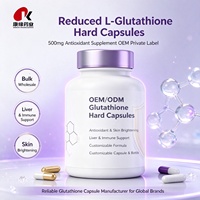 Capsules dures de L-Glutathion réduit 500 mg – Complément nutritionnel en vrac – Vente en gros – Fabricant OEM sous marque privée