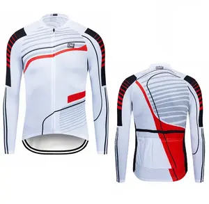 Bán Buôn Tùy Chỉnh Polyester Nhanh Khô Breathable Dài Tay Áo Road Bike Jersey Đi Xe Đạp Áo