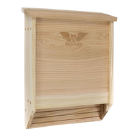 Maison de chauve-souris en bois pour l'extérieur Abri de chauve-souris Nettoyez votre arrière-cour des moustiques Kit de maison de chauve-souris en bois