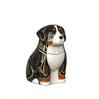 Urne funéraire géométrique artisanale pour chien, en céramique de haute qualité, élégante, pour commémorer votre chiot, urne personnalisée, fournisseur d'urnes.