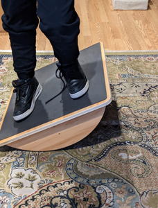 Balancín de equilibrio de madera Youlike con rodillo antideslizante para entrenamiento de equilibrio y mantener la fuerza central saludable - Product Image 3