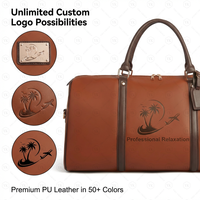 Sac de voyage en cuir PU personnalisé avec logo YIKU, ODM/OEM professionnel, grand sac de sport personnalisé avec logo pour les marques de mode, vente en gros
