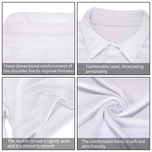 Nouveaux polos de travail à manches courtes pour hommes et femmes, pour l'été, vêtements de bureau d'entreprise - Product Image 5