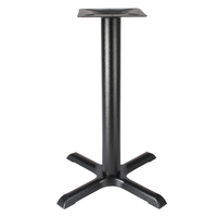 Pied de table industriel en fonte noire, style rétro antique, robuste, pour mobilier de bar, restaurant, salle à manger, café, bistrot
