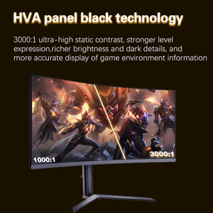 Nhà Máy Bán Buôn Kvm Chơi Game Màn Hình 34 Inch 240Hz Hdr400 HVA Máy Tính Để Bàn PC Màn Hình - Product Image 2