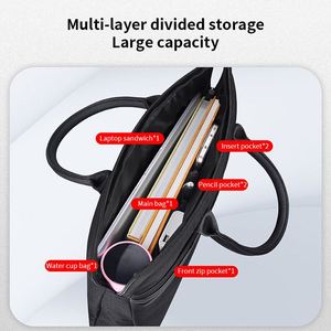 Factory Price Modern Style Travel Laptop Bag 15.6 Inches Durable Waterproof PU Leather Business <b>Briefcase</b> for Men Storage Files - Product Image 5