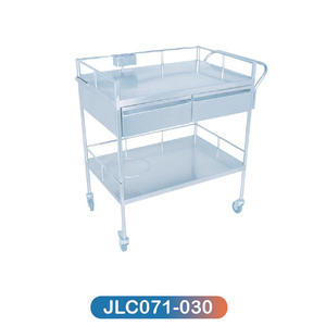 새로운 핫 세일 의료 트롤리 스테인레스 스틸 병원 의료 서비스의 편리한 사용 의료 트롤리 스테인레스 스틸 - Product Image 2