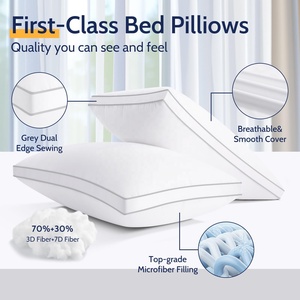 <span class=keywords><strong>Almohada</strong></span> de Cama de Poliéster de Lujo de Alta Calidad para Hotel y Hogar, con Ribete - Product Image 5
