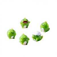 Figurine de dinosaure religieux miniature en résine, peinte à la main, artistique, couleur pastel, Kawaii, pour décoration de bureau, cadeau, vente en gros