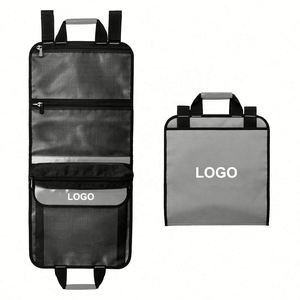 Porte-serviettes portable en toile multi-poches, sac de rangement pour vaisselle de camping, porte-couverts suspendu pour la randonnée en plein air - Product Image 3