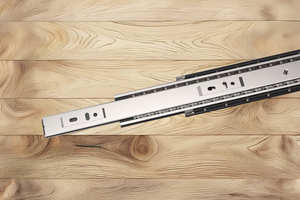 Full Travel Drawer <b>Slide</b> in 316 Stainless Steel with Detachable Lever and Side Installation for Heavy Drawers - Product Image 6