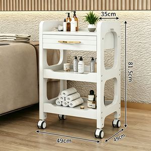 Chariot de Salon Moderne en Métal, Chariot de Coiffure Roulant, Meuble de Rangement pour Maquillage, Mobilier de Studio de Beauté - Product Image 4