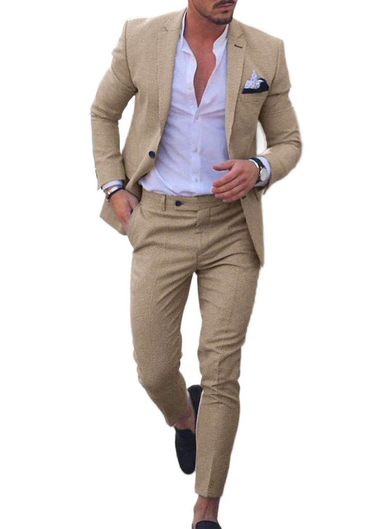 Pantalon haut beige