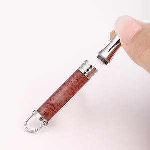 タイガーアイエネルギーストーンチタンスチールネックレス通気性抵抗コットンコアアロマセラピー減圧補助瞑想 - Product Image 4