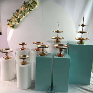 Iangel-estante de exhibición personalizado, 70cm de alto acrílico, blanco, decoración de boda, columna cuadrada - Product Image 3