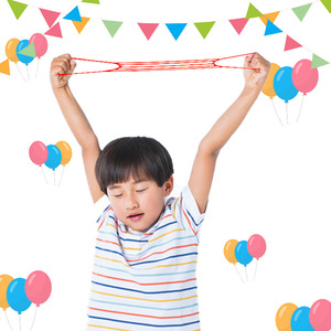 Ejercitador <span class=keywords><strong>de</strong></span> fuerza para brazos TPR, juguete elástico <span class=keywords><strong>de</strong></span> cuerda <span class=keywords><strong>de</strong></span> tracción colorido para aliviar el estrés - Product Image 4