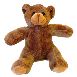Orsacchiotto animale personalizzabile <span class=keywords><strong>30</strong></span> <span class=keywords><strong>cm</strong></span> <span class=keywords><strong>peluche</strong></span> morbido fabbrica Logo personalizzato <span class=keywords><strong>peluche</strong></span> con t-shirt nera - Product Image 5