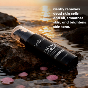 Exfoliante facial energizante y vigorizante para hombres QBEKA, exfoliante facial diario para eliminar las células muertas de la piel - Product Image 1