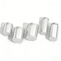 Bocaux et bouteilles cylindriques en aluminium pour l'emballage de médicaments, d'huile de poisson et de vitamines - Matériaux recyclés de qualité alimentaire