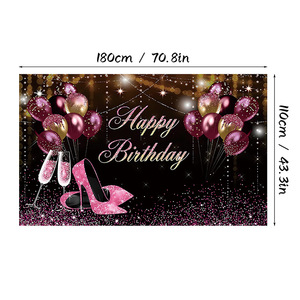 Bannière de fond <span class=keywords><strong>Joyeux</strong></span> <span class=keywords><strong>Anniversaire</strong></span> en polyester 100% avec design <span class=keywords><strong>gratuit</strong></span> pour décoration de fête d'<span class=keywords><strong>anniversaire</strong></span> - Product Image 3