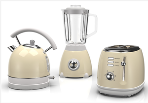 Ensemble de Machine à petit déjeuner 3 pièces, nouveau <span class=keywords><strong>Design</strong></span> rétro, Style européen, <span class=keywords><strong>bouilloire</strong></span> électrique <span class=keywords><strong>et</strong></span> mélangeur de <span class=keywords><strong>grille</strong></span>-<span class=keywords><strong>pain</strong></span> pour usage domestique - Product Image 4