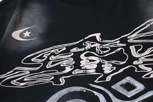 Bán Buôn <span class=keywords><strong>2025</strong></span> Địa Ngục Mùa Hè Mới Mỹ Stars Hợp Thời Trang Thương Hiệu Người Đàn Ông Của Ngắn Tay Áo T-Shirt NFC Quét Loose Head Puff Người Đàn Ông Của Phong Cách - Product Image 5