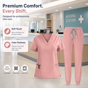 Uniformes de Trabajo Elásticos y Duraderos, Conjuntos de Uniformes Médicos Cómodos, Uniformes Transpirables para Clínica Dental, Trajes para Médicos y Enfermeras - Product Image 3