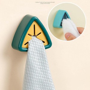 <span class=keywords><strong>Pince</strong></span> à <span class=keywords><strong>torchon</strong></span> de cuisine organisateur porte-serviettes adhésif porte-serviettes mural sans poinçon supports de rangement pour serviettes crochet de suspension - Product Image 1