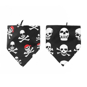 Tanpopo gros pas cher Pet <span class=keywords><strong>Pirate</strong></span> Costume <span class=keywords><strong>Bandana</strong></span> pour chien chat Halloween crâne squelette Cosplay thème fête porter écharpe foulard - Product Image 1
